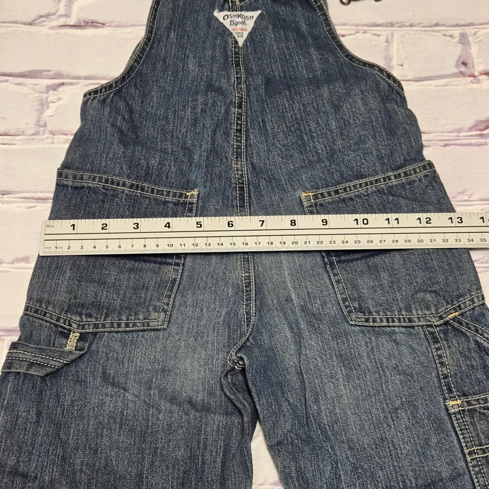 VTG OshKosh B'gosh Toddler 4T Denim Overalls‎ Vestbak Blue Medium Wash Cotton